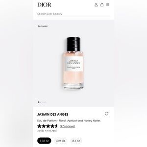 DIOR Jasmin Des Anges Eau de Perfume Christian Dior WAITLIST ITEM, 1.3 FL.OZ